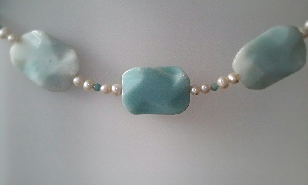 Amazonite & Pearl