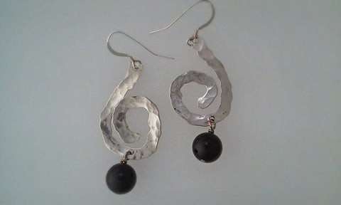 Sterling Swirl & Stone of Choice